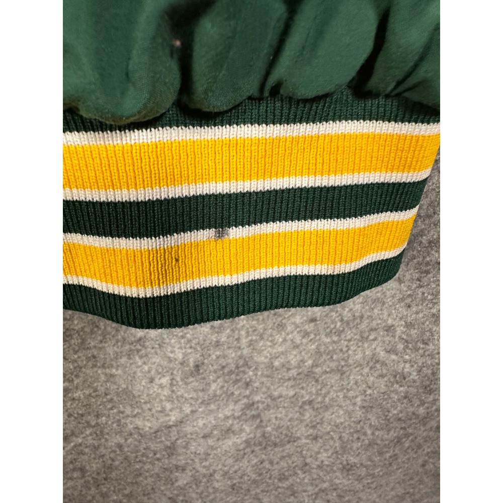 Ripon Jackets Mens Green Yellow Stripe Letterman Style Bomber Jacket XXXL USA‎ - Picture 8 of 10